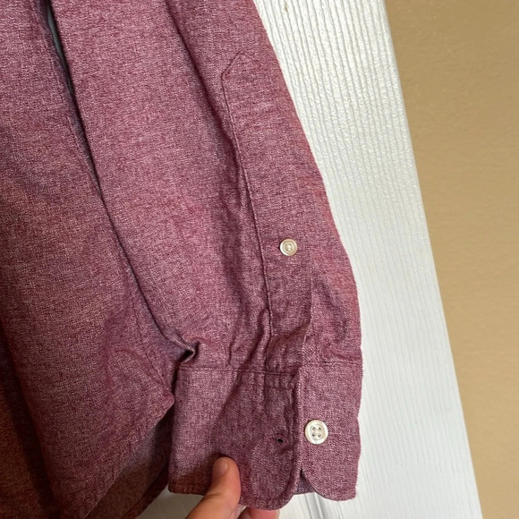 Bonobos men’s red slim fit long sleeve button down shirt size large - Picture 5 of 8
